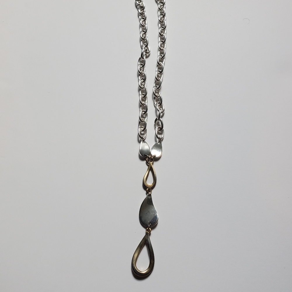 2 tone chain necklace